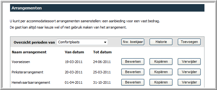 Arrangementen alg