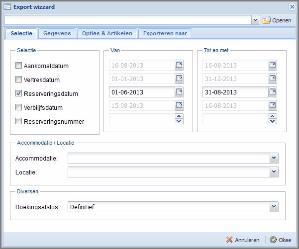 Openstaande postenlijst 1